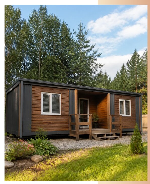 Дачный домик из двух бытовок в Пугачёве по цене от 355600 р. | БытовкаПрофи-Пгч